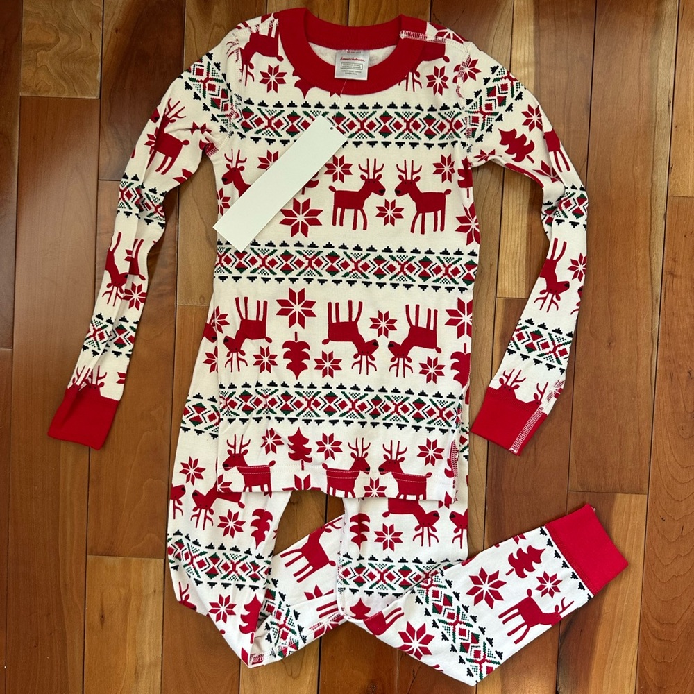 Hannah Andersson Dear Deer PJ set